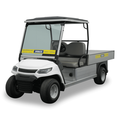DIVACO Golfkarretje 2-zitter grote laadbak elektrisch