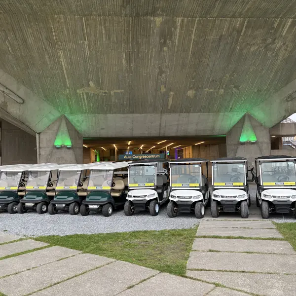 Elektro golfkarretjes voor 2 tot 8 personen met laadbak, Gator-huren.be